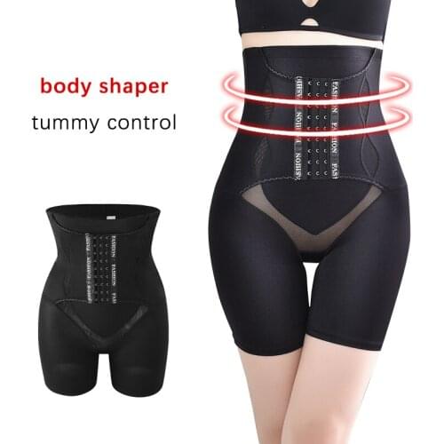 High Waist Control Panties Women Shapewear Slimming Underwear Black Waist Trainer Sheaths Tummy Shapers Brief With Belt