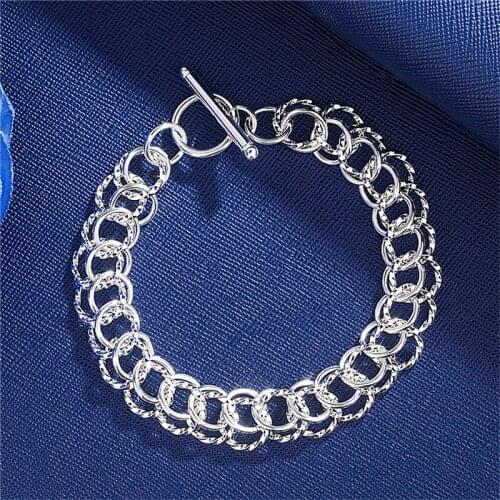 Personality Centipede Chain Bracelet For Women Jewelry Trendy Silver 925 Girl Bracelets Female Christmas Gift Cute Round Bangle