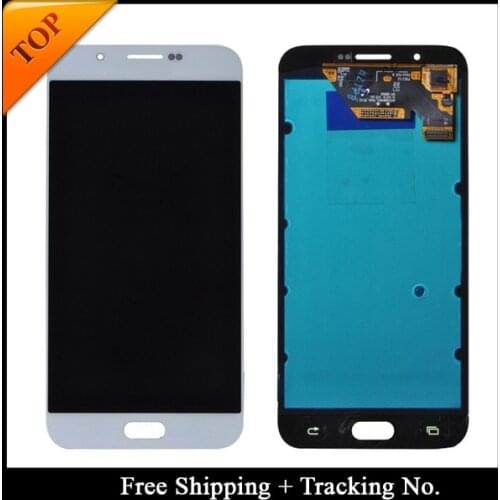Free Shipping 100% tested SUPER AMOLED For Samsung A8 2015 LCD A800 A800F Disaplay LCD Screen Touch Digitizer Assembly