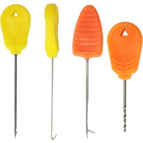 2019 4pcs Baiting Needles For Carp Fishing Boilies Pop Up Corn Hair Making Tools Splicing Needles Drills Leadcore Line Tool