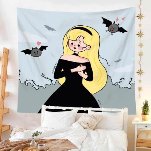 2021 Girls Tapestry 90X70 Inch Beauty Hippie Love Flowers Tapestries Wall Hanging For Gilrls Gifts Bedroom Livingroom Dorm Decor