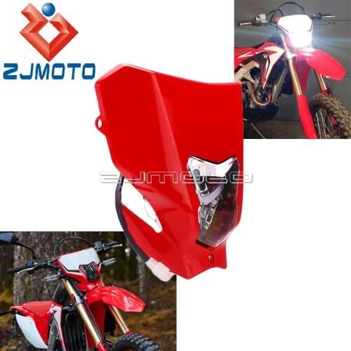 35W Enduro Dual Sport E13 Emark LED Headlight Motocross HI Lo Beam Front Lamp Headlamp For Honda CRF450L CRF450XR CRF 250 450 R