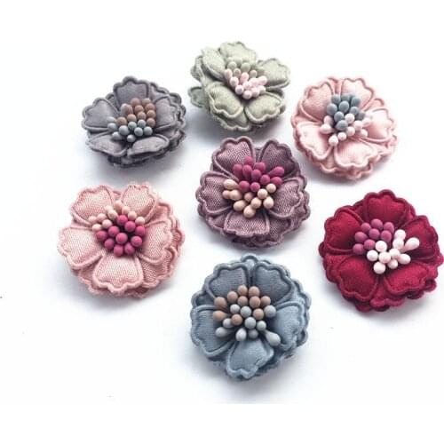 5pcs/lot flowers patches for clothing DIY sew on floral parches Embroidery flower applique for wedding dresses hat bags
