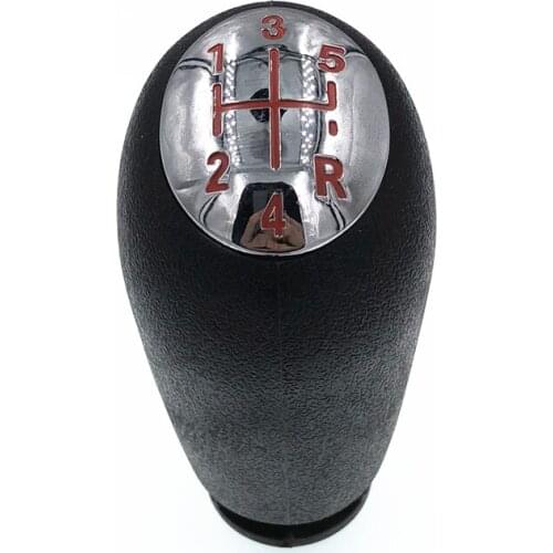 Free Shipping 5 Speed Handle Ball Stick Lever Car Gear Shift Knob Head Red Line For RENAULT CLIO MK3 3 III MEGANE MK2 SCENIC MK2