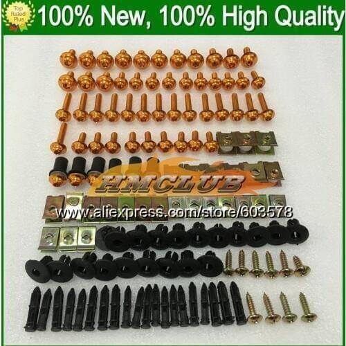 Fairing bolts full screw kit For YAMAHA R6 YZFR6 03 04 05 YZF-R6 YZF600 YZF 600 YZF R6 2003 2004 2005 CL72 Nuts bolt screws Nut