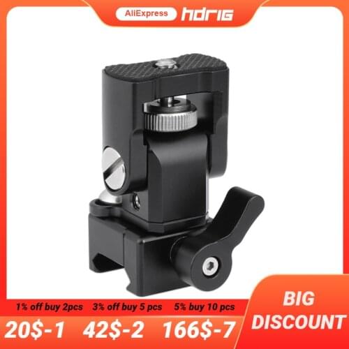 HDRIG Quick Release QR NATO Clamp Support Bracket With 1/4"-20 Thread Mount For DSLR Camera Monitor Cage