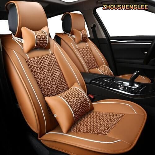 ZHOUSHENGLEE 1pcs car seat cover For Dodge Journey Caliber Avenger Challenger Charger am 1500 accessories covers for front seats