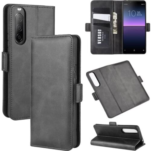 Case For Sony Xperia 10 II Leather Wallet Flip Cover Vintage Magnet Phone Case For Sony 10 II Coque