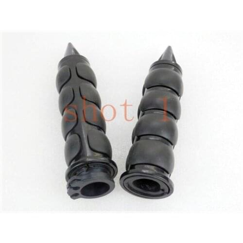 Freeshipping 1" Black Handle bar Hand Grip For Honda Shadow VT VTX Goldwing Cruiser Chopper Free shipping