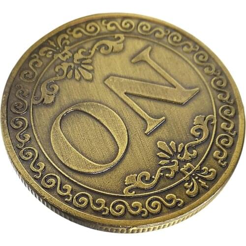 Yes/No Bronze Decision Commemorative Coin Collectible Holiday Gifts Decor