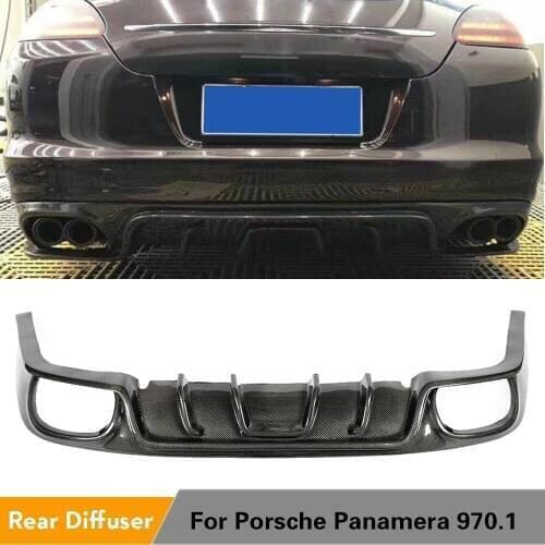 Carbon Fiber Car Rear Bumper Diffuser Lip for Porsche Panamera 970.1 2010-2014 Rear Bumper Diffuser Lip Spoiler