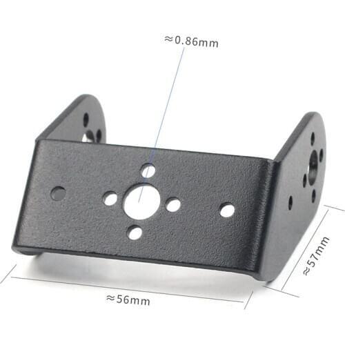 Feichao Double Axle Robot Servo Bracket Aluminum Steering Bearing Servo Multifunction U L For MG995/996/15kg 20kg Rc Robot