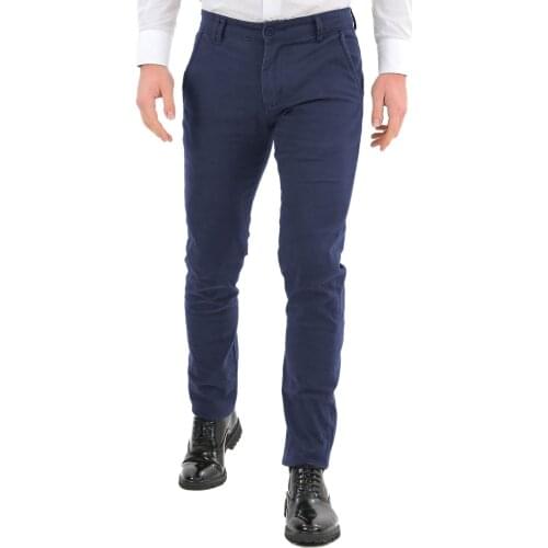 Elegant mens pants Slim Fit spring blue pant cotton light