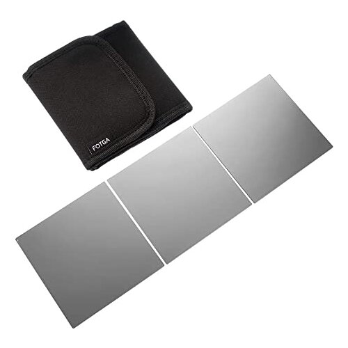 Fotga 101mm Wide Square Neutral Density Full ND2/ND4/ND8 Filter for Matte Box Holder 4 x 4"