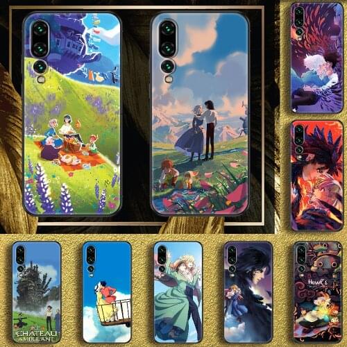Howl Moving Castle Miyazaki Hayao Phone case For Huawei P Mate P10 P20 P30 P40 10 20 Smart Z Pro Lite 2019 black soft back