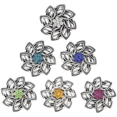 JaynaLee 18-20mm Metal Ginger Snap Button Fit Ginger Snaps Bracelets Jewelry for women men gifts GJS4817