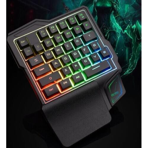 K108 Gaming Keyboard One-Handed Mechanical Feeling Keyboard For PUBG Phone