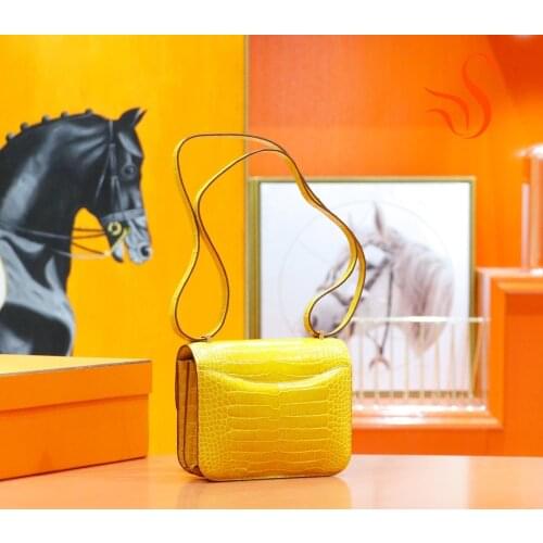 CT 19,Crocodile,All colors can be customized,Handmade Designer Handbags Famous Women Luxury Genuine Leather Female Top Quality