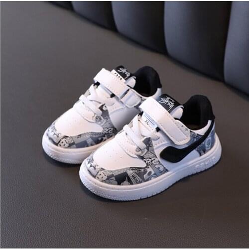 Autumn New Kids Casual Sneakers Baby Girls Mesh Sport Sneakers Children White Brand Shoes Boys Slip On Chunky Sneakers