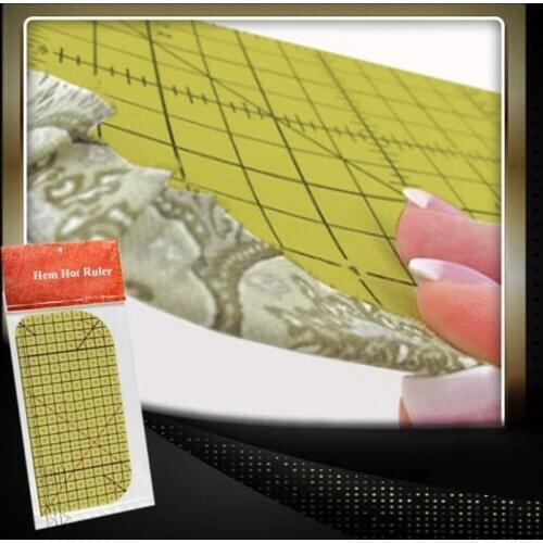 Hot Ironing Ruler Patchwork Tailor Craft DIY Sewing Supplies Measuring Sewing Tool Crimping Clip Tailor Accessories 727