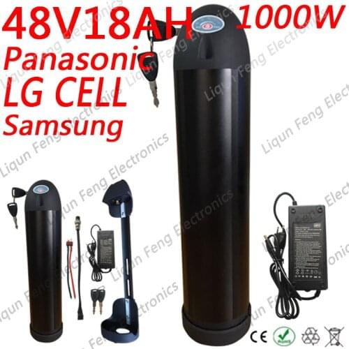48V 750W 1000W Battery48V 17AH 17.5AH 18AH Lithium Battery 48V Electric Bicycle Battery Use For LG/Panasonic/Sanyo/Samsung Cell