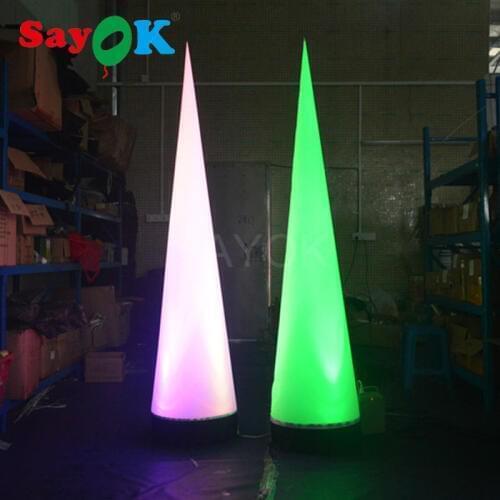 Inflatable Cone/Inflatable Traffic Cone Wedding Decoration with Colors Changing Lights