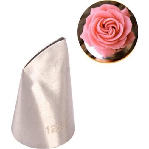 #125K Austin Rose Icing Piping Nozzles Baking Tools For Cake Fondant Decoration Stainless Steel Pastry Tips Baking Accessoires