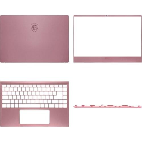 NEW For MSI Prestige 14 MS-14C1 14C2 14C4 P14 Laptop LCD Back Cover/Front Bezel/Palmrest/Hinge Cover Laptop Housing Case Pink