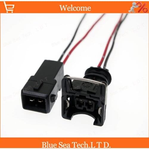 Sample,2 Pairs 2 Pin 3.5mm male&female Oil nozzle wire connector,Auto senser electrical cable plug for car ect