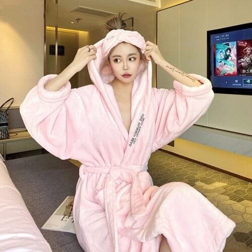 Женские халаты с капюшоном QIANTANG China At AliExpress