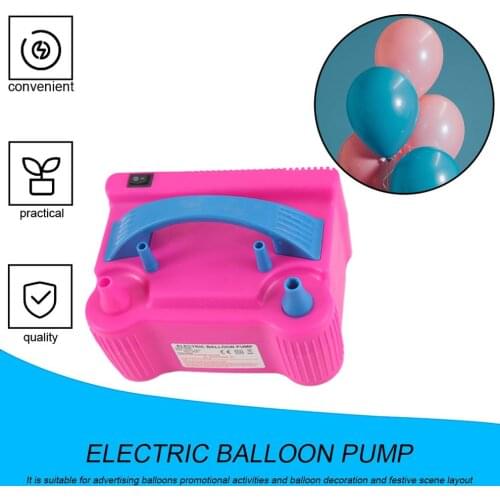 Balloon Air Pump 220V Electric High Power Two Nozzle Air Blower Balloon Inflator Pump Fast Portable Inflatable Tool