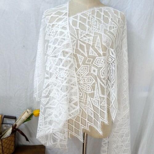 Wide 52cm openwork single-sided geometric strand eyelashes lace stitching accessories DIY home materials