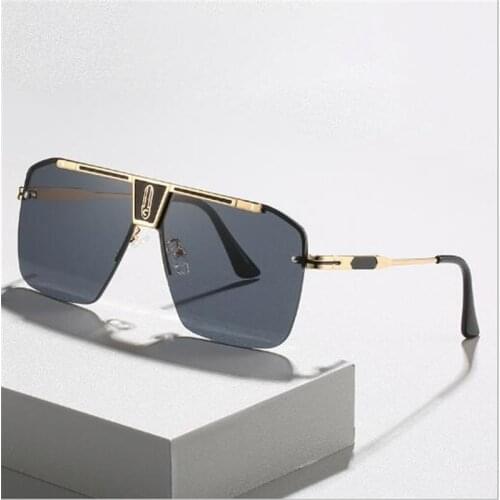 Modern One Piece Lens One Piece Retro Sunglasses Fashion visor mirror man Woman outdoor casual glasses
