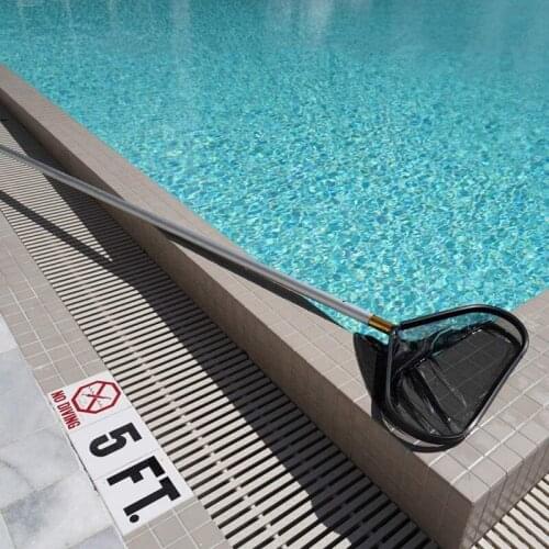 Pool Skimmer Net Heavy Duty Leaf Rake Catcher Deep Mesh Skim Bag Cleaning Tool Black Pool Skimmer Basket