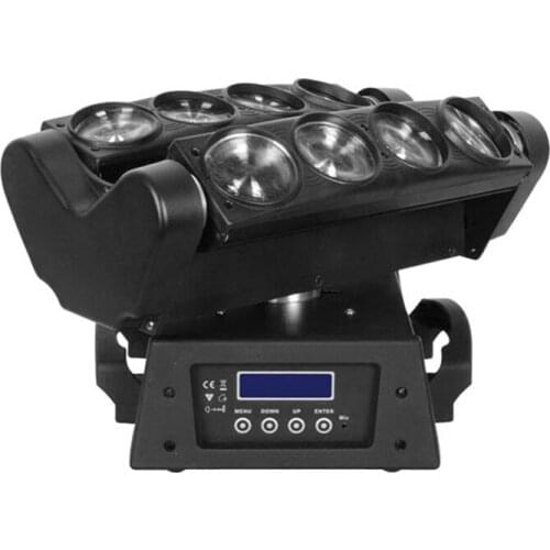 Fast Shipping 8x12W New Moving Head Led Spider Light Led Disco Light Professional 8/21 DMX512 Channel RGBW Led Party Light