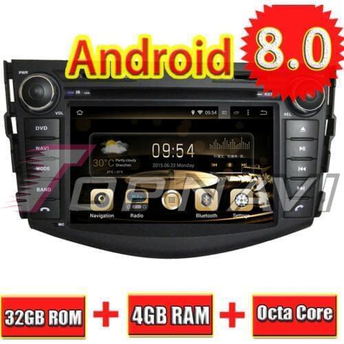TOPNAVI 7'' Octa Core Android 8.0 Car GPS Navigation for Toyota RAV4 2006 2007 2008 2009 2010 2011 2012 Autoradio Navigation