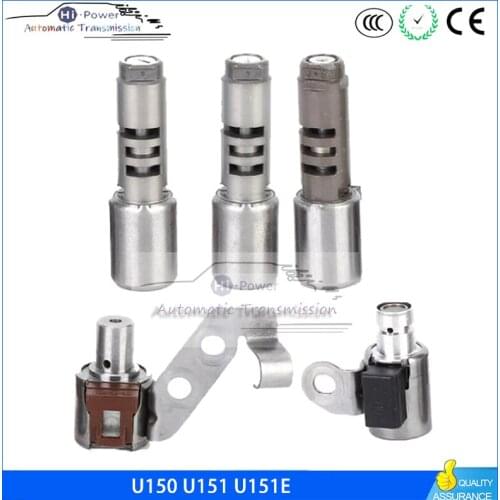 U150 U151 U151E U250 U250E set 5pcs Transmission Solenoid Valve for Toyota 2004 2005 2006 2007 2008 2009-2014