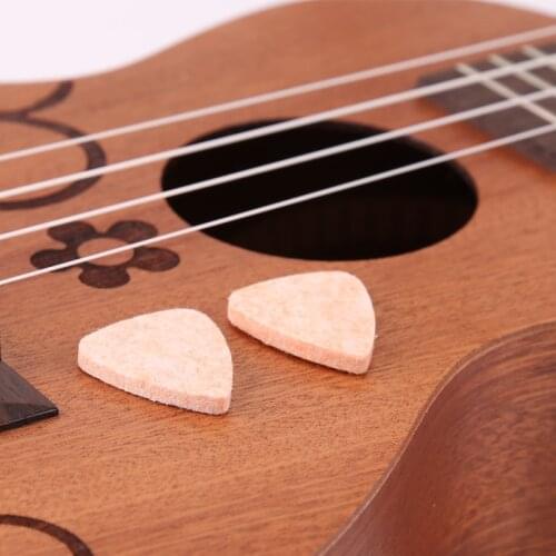Ukulele Wool Picks A Variety Of Colors Can Be Selected 2.5Mm Thick Ukulele Pick
