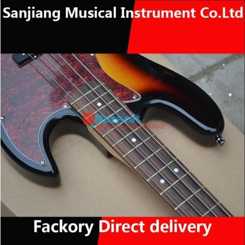 High quality electric guitar,Jazz bass ,basswood body with Maple neck,Custom electric bass guitar,free shipping