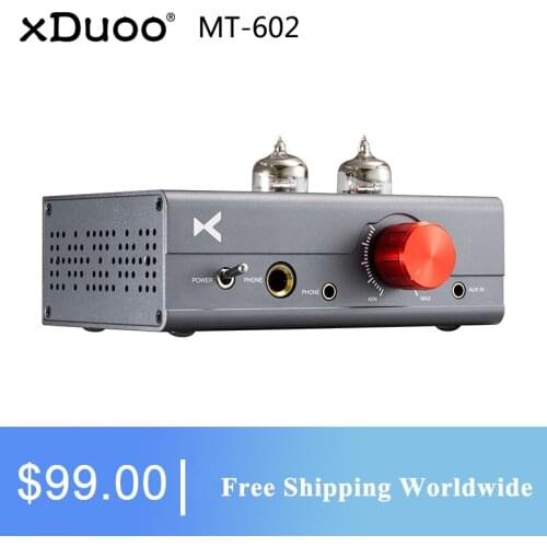 XDUOO MT-602 Tube Amplifier Double 6J1 MT602 High Performance Tube+ Class A Headphone Amplifier