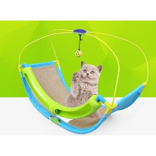 Funny Cat Cradle Bed Comfortable Cat Swing Hammock Dog Swing Sofa with ring bell toy Interesting Pet Playing Bed Pet Supplies