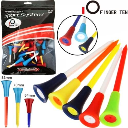 100Pcs Outdoor Sport Golf Tees Rubber Ball Holder Multi Color 54mm 70mm 83mm Tee Set Training Driving Range Drop Shipping