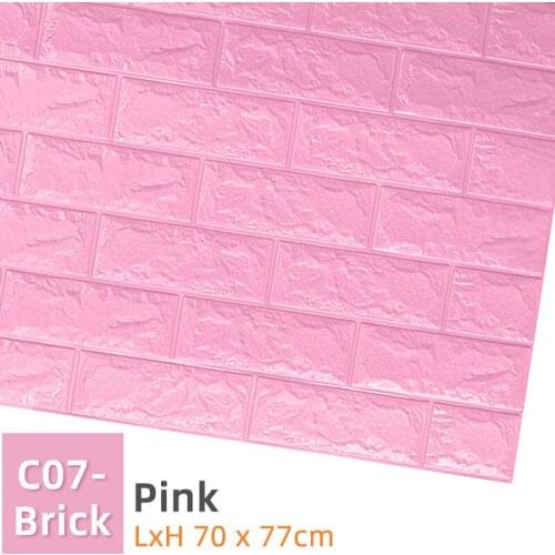 3d Brick Wall Stickers Home Decor DIY 3D Brick Wallpaper for TV Background Waterproof Wall Sticker Living Kids Room Decoration