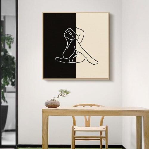 Abstract Figure Painting on Canvas Wall Pop Art Picture Printed And Poster For Living Room Home Coffee Decoration