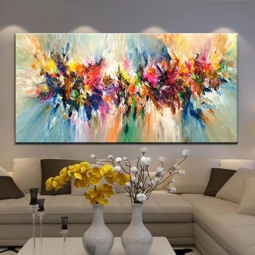 Abstract Art Colorful Pictures Canvas Painting Quadro Posters Prints Wall Art Picture For Living Room Home Decorative Paintings