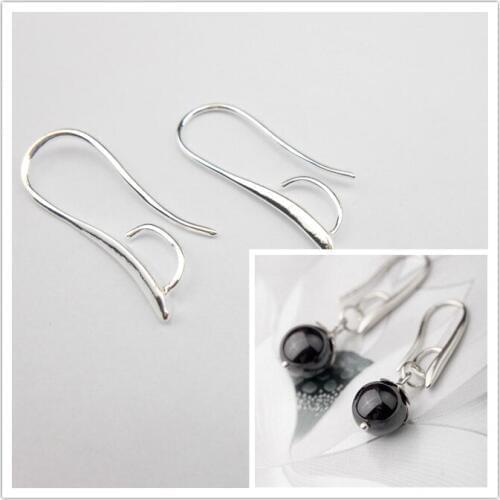 Free 50PC Batch Design 925 Silver Jewelry Accessories Hook Earrings Buckle Earrings for Crystal Beads Connection Accessories