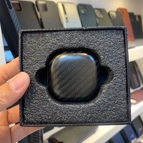 Real Carbon Fiber Case for Samsung Galaxy Buds Pro/ Buds Live Wireless Bluetooth Headphone Cover Earphone Protective Slim Box