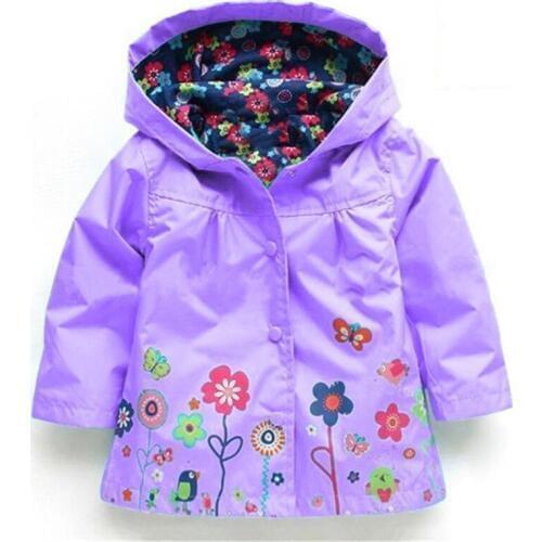 Childrens Raincoat Boys Girl Clothes Wind Rain Boy Coats Jacket For Girls Hooded Clothing 2-6 Years Kids Waterproof Rain Coats