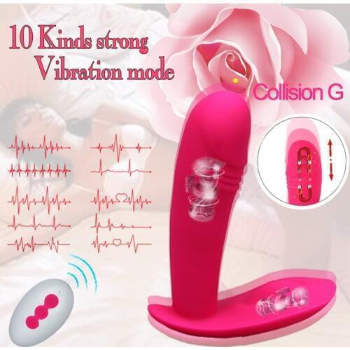 Thrusting Dildo Vibrator Panties for women Butterfly G-spot clitoris stimulator Vibrators Remote Wireless Control Adult Sex Toys