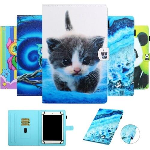 Flip Tablet Case capa tablet 7 universal for Samsung Galaxy Tab A6 E 7 '' /Huawei Mediapad T3 T2 T1 7.0 PU Leather Stand cover